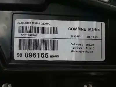 Peça sobressalente para automóvel em segunda mão quadrante por citroen c-elysee (dd_) 1.6 bluehdi 100 referências oem iam 9809616680  