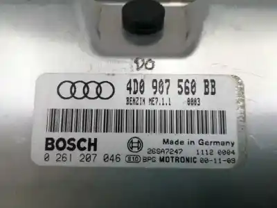 Автозапчасти б/у блок управления двигателем за audi a8 (d2) 4.2 v8 40v ссылки oem iam 4d0907560bb  0261207046