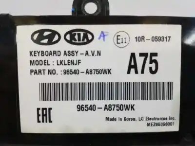 Peça sobressalente para automóvel em segunda mão comandos de alavanca por kia optima (jf) 1.7 crdi referências oem iam 96540a8750wk  
