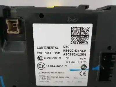 Second-hand car spare part electronic module for kia optima (jf) 1.7 crdi oem iam references 95400d4al0  a2c98241304