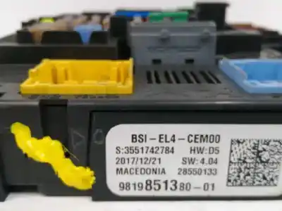 İkinci el araba yedek parçası röle/sigorta kutusu için citroen c4 picasso 1.2 12v e-thp / puretech oem iam referansları 9819851380  