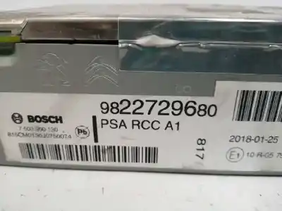 Second-hand car spare part audio system / radio cd for citroen c4 picasso 1.2 12v e-thp / puretech oem iam references 9822729680  