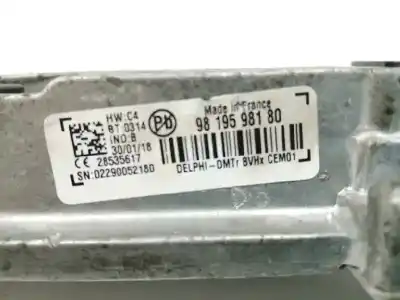 Автозапчасти б/у электронный модуль за citroen c4 picasso 1.2 12v e-thp / puretech ссылки oem iam 9819598180  