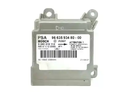 Second-hand car spare part airbag control unit for peugeot 207 cc (wd_) 1.6 16v oem iam references 9663593480