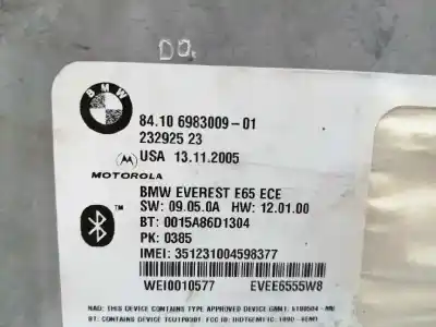 Second-hand car spare part electronic module for bmw serie 7 (e65/e66) 4.0 v8 cat oem iam references 84106983009  23292523