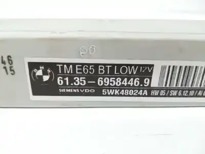 Second-hand car spare part electronic module for bmw serie 7 (e65/e66) 4.0 v8 cat oem iam references 61356958446  5wk48024a