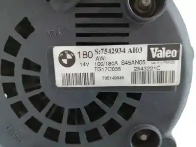 Second-hand car spare part alternator for bmw serie 7 (e65/e66) 4.0 v8 cat oem iam references 7542934 2543221c tg17c035