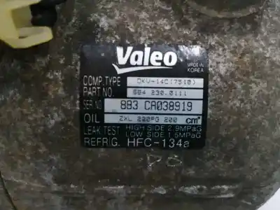 Автозапчасти б/у компрессор кондиционера воздуха за ssangyong actyon 2.0 td cat ссылки oem iam 6642300111  