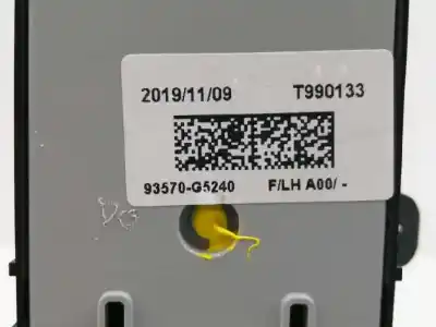 Peça sobressalente para automóvel em segunda mão botão / interruptor elevador vidro dianteiro esquerdo por kia niro e-niro drive referências oem iam 93570g5240  