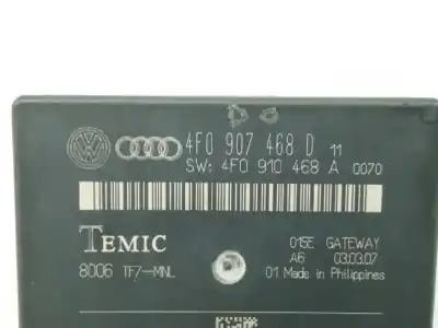 Автозапчасти б/у электронный модуль за audi a6 avant (4f5) 3.2 fsi ссылки oem iam 4f0907468d  4f0910468a