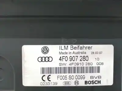Автозапчасти б/у электронный модуль за audi a6 avant (4f5) 3.2 fsi ссылки oem iam 4f0907280  f005s00099
