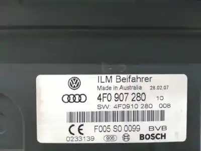 Peça sobressalente para automóvel em segunda mão módulo eletrônico por audi a6 avant (4f5) 3.2 fsi referências oem iam 4f0907280  f005s00099
