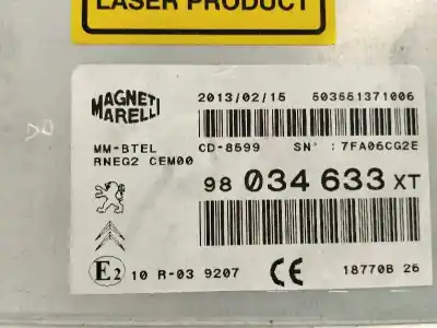 Recambio de automóvil de segunda mano de sistema navegacion gps para peugeot 5008 2.0 16v hdi fap referencias oem iam   