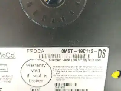 Second-hand car spare part electronic module for ford c-max trend oem iam references 8m5t19c112ds  