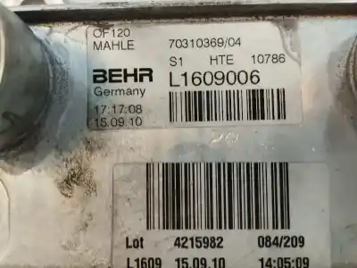 Second-hand car spare part engine oil cooler for bmw 1 (e87) 116 d oem iam references 70310369  l1609006