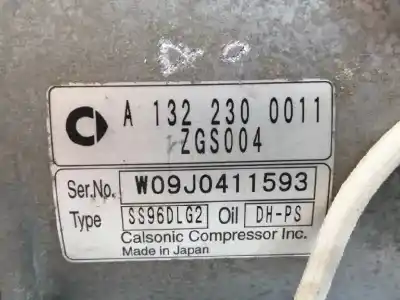 Peça sobressalente para automóvel em segunda mão compressor de ar condicionado a/a a/c por smart coupe 1.0 cat referências oem iam a1322300011 ss96dlg2 w09j0411593