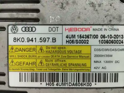 Gebrauchtes Autoersatzteil steuergerät xenon-scheinwerfer zum skoda octavia lim. (5e3) 2.0 tsi oem-iam-referenzen 8k0941597b  