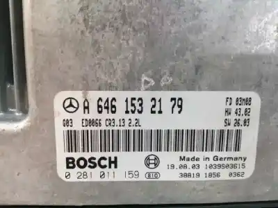 Second-hand car spare part ecu engine control for mercedes-benz clase e (w211) berlina 2.2 cdi cat oem iam references a6461532179  0281011159