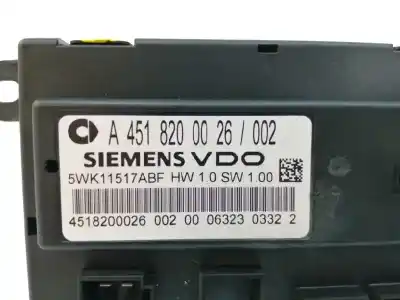 Second-hand car spare part electronic module for smart coupe fortwo coupe (52kw) oem iam references a4518200026  5wk11517abf
