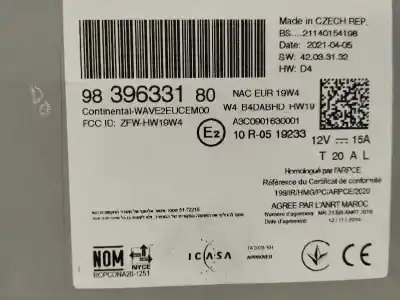 Second-hand car spare part gps navigation system for opel mokka 1.2 (76) oem iam references 9839633180  