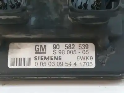 Second-hand car spare part ecu engine control for opel zafira a 1.8 16v cat oem iam references 90582539  5wk91705