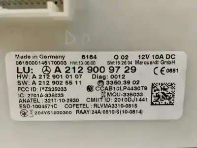 Second-hand car spare part electronic module for infiniti qx30 2.2 d awd oem iam references a2129009729  