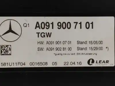 Second-hand car spare part electronic module for infiniti qx30 2.2 d awd oem iam references a0919007101  