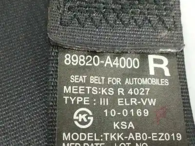 Автозапчасти б/у задний правый ремень безопасности за kia carens iv 1.7 crdi ссылки oem iam 89820a4000  