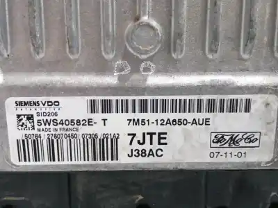 Second-hand car spare part ecu engine control for ford c-max (dm2) 1.8 tdci oem iam references 7m5112a650aue  5ws40582et