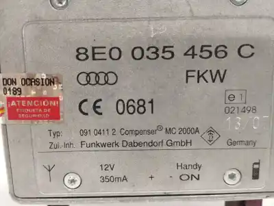 Peça sobressalente para automóvel em segunda mão módulo eletrônico por audi a8 (4e2) 3.0 v6 24v tdi referências oem iam 8e0035456d  