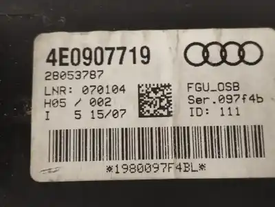 Автозапчасти б/у электронный модуль за audi a8 (4e2) 3.0 v6 24v tdi ссылки oem iam 4e0907719  