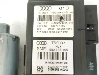 Peça sobressalente para automóvel em segunda mão motor elevador vidro traseiro esquerdo por audi a8 (4e2) 3.0 v6 24v tdi referências oem iam 4e0959801d  5wk45675kbf