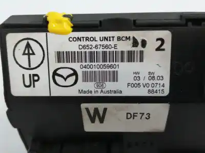 Peça sobressalente para automóvel em segunda mão módulo eletrônico por mazda 2 (de_, dh_) 1.4 mzr-cd referências oem iam d65267560e  