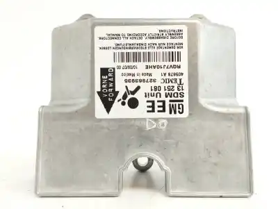Peça sobressalente para automóvel em segunda mão centralina de airbag por opel astra h berlina 1.7 16v cdti referências oem iam 13251081
