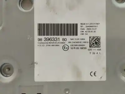 Recambio de automóvil de segunda mano de sistema navegacion gps para peugeot 5008 1.5 blue-hdi fap referencias oem iam 9839633180  