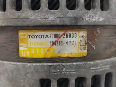 Автозапчастина б/у генератор для lexus is200 (ds2/is2) 2.2 d-cat посилання на oem iam 2706026030  1042104771