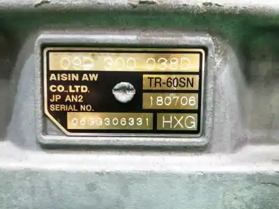 Second-hand car spare part gearbox for audi q7 (4l) 3.0 v6 24v tdi oem iam references hxg  09d300038d