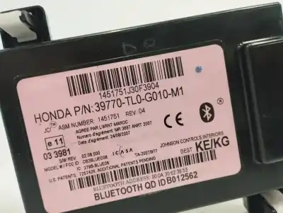 Автозапчасти б/у электронный модуль за honda accord tourer (cw) 2.2 dtec cat ссылки oem iam 39770tl0g010m1  