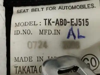 Автозапчасти б/у задний левый ремень безопасности за honda accord tourer (cw) 2.2 dtec cat ссылки oem iam tkab0ej515  