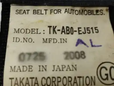 Автозапчасти б/у задний правый ремень безопасности за honda accord tourer (cw) 2.2 dtec cat ссылки oem iam tkab0ej515  