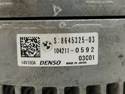 Автозапчастина б/у генератор для bmw 4 descapotable (f33, f83) 420 i посилання на oem iam 8645325 180a 1042110592