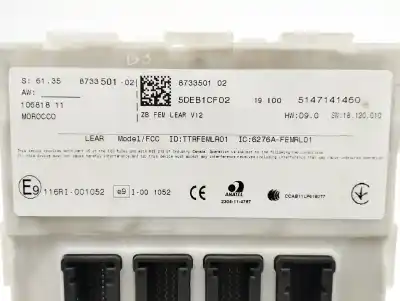 İkinci el araba yedek parçası röle/sigorta kutusu için bmw 4 descapotable (f33, f83) 420 i oem iam referansları 61358733501  