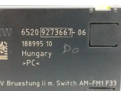 Автозапчастина б/у електронний модуль для bmw 4 descapotable (f33, f83) 420 i посилання на oem iam 65209273667  