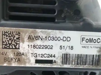 Автозапчасти б/у генератор за ford fiesta vi (cb1, ccn) 1.5 tdci ссылки oem iam av6n10300dd 120a tg12c244