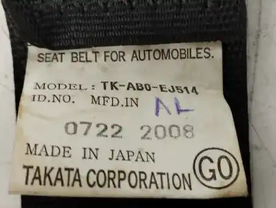 Автозапчасти б/у центральный задний ремень безопасности за honda accord tourer (cw) 2.2 dtec cat ссылки oem iam tkab0ej514  