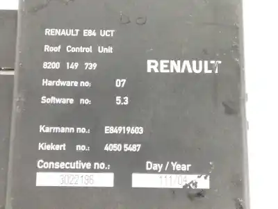 Автозапчастина б/у електронний модуль для renault megane ii coupe luxe privilege посилання на oem iam 8200149739  