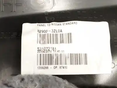 Second-hand car spare part right rear door trim for nissan pulsar fastback (c13) 1.2 dig-t oem iam references 829003zl0a  