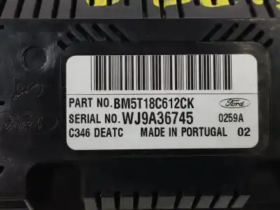 Peça sobressalente para automóvel em segunda mão comando de sofagem (chauffage / ar condicionado) por ford focus iii 1.6 tdci referências oem iam bm5t18c612ck  