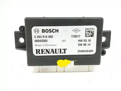Second-hand car spare part ELECTRONIC MODULE for RENAULT CLIO IV  OEM IAM references 259905848R  0263014045