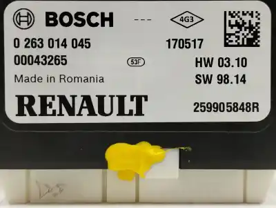 Second-hand car spare part electronic module for renault clio iv 0.9 oem iam references 259905848r  0263014045